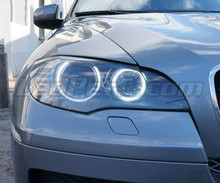 Pack Angel Eyes H8 de LEDs (branco puro 6000K) para BMW X3 (F25) - MTEC V3.0