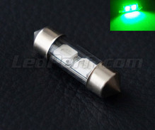 Lâmpada festoon 31mm a LEDs verdes - DE3175 - DE3022 - C3W