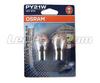 2 Lâmpadas Osram Diadem para piscas 7507 - 12496 - PY21W - Casquilho BAU15S