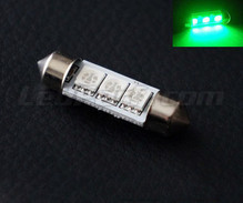 LED festoon 37mm - Verde - Anti-erro computador de bordo - 6418 - C5W