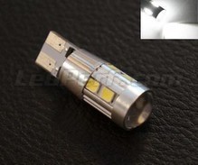 Lâmpada 168 - 194 - W5W - T10 Magnifier a 10 LEDs SG Alta potência + Lupa brancos Casquilho W2.1x9.5d