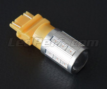 Lâmpada 3157A - T25 - P27/7W Magnifier com 21 LEDs SG Alta potência + Lupa laranjas Casquilho W2.5x16q