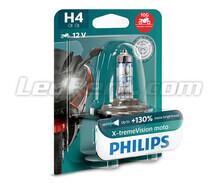 Lâmpada H4 Philips X-tremeVision Moto +130% 60/55W - 12342XV+BW