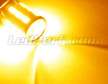 Lâmpada 7507 - 12496 - PY21W Magnifier a 21 LEDs SG Alta potência + Lupa Laranjas Casquilho BAU15S