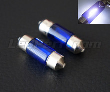Pack de 2 lâmpadas tubulares/festoon halogéneo - Branco Xénon - DE3175 - DE3022 - 31mm (10W)