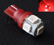 Lâmpada LED 168R - 194R  - 2825R - T10 Xtrem HP Vermelho (w5w)