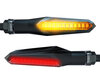 Piscas LED dinâmicos + luzes de stop para Royal Enfield Bullet electra X 500 (2004 - 2008)