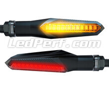 Piscas LED dinâmicos + luzes de stop para Royal Enfield Bullet electra X 500 (2004 - 2008)