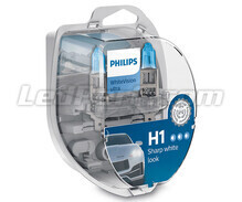 Pack de 2 lâmpadas H1 Philips WhiteVision ULTRA + Luzes de Posição - 12258WVUSM