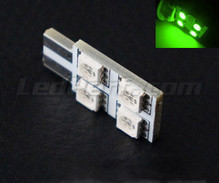 LED 168 - 194 - T10 Rotation a 4 leds HP - Iluminação lateral - Verde - W5W