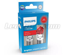 2x lâmpadas LED Philips P21/5W Ultinon PRO6000 - Vermelho - 11499RU60X2 - 1157R