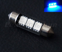 Lâmpada festoon 37mm a LEDs azuis -  (6418 - C5W)