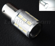 Lâmpada 1157 - 7528 - P21/5W Magnifier a 21 LEDs SG Alta potência+ Lupa brancos Casquilho BAY15D