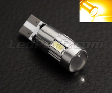 Lâmpada 168NA - 194NA - 2827 - T10 Magnifier a 6 LEDs SG Alta potência + Lupa Laranjas Casquilho W2.1x9.5d
